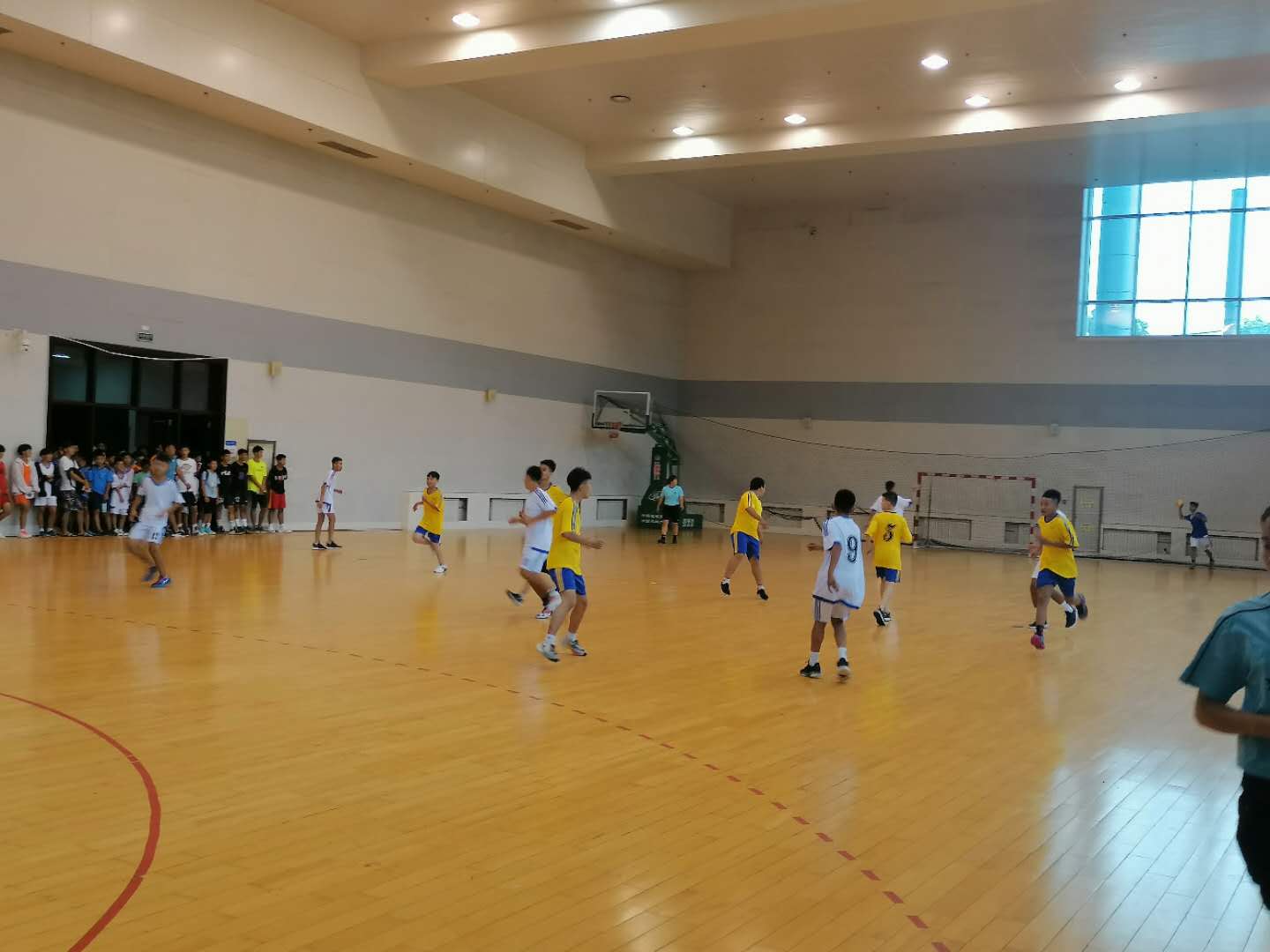 2020年淄博市青少年体育锦标赛手球比赛开始